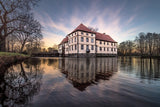 Acrylglas auf Alu-Dibond | Schloss Strünkede Herne Wandbild - ruhig und zeitlos