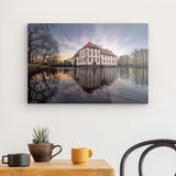 Acrylglas auf Alu-Dibond | Schloss Strünkede Herne Wandbild - ruhig und zeitlos