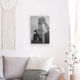 Leinwand - Stärke 2cm | Fördertürme Ruhrgebiet Wandbild - klassisch und ruhig
