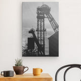 Leinwand - Stärke 2cm | Fördertürme Ruhrgebiet Wandbild - klassisch und ruhig