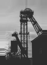 Leinwand (gerahmt) | Fördertürme Ruhrgebiet Wandbild - klassisch und ruhig