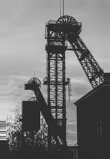 Leinwand (gerahmt) | Fördertürme Ruhrgebiet Wandbild - klassisch und ruhig