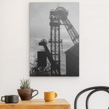 Photoboard / Hartschaum | Fördertürme Ruhrgebiet Wandbild - klassisch und ruhig