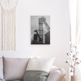 Photoboard / Hartschaum | Fördertürme Ruhrgebiet Wandbild - klassisch und ruhig