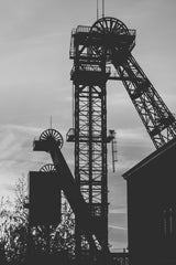 Acrylglas | Fördertürme Ruhrgebiet Wandbild - klassisch und ruhig