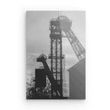 Acrylglas auf Alu-Dibond | Fördertürme Ruhrgebiet Wandbild - klassisch und ruhig