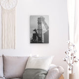 Acrylglas auf Alu-Dibond | Fördertürme Ruhrgebiet Wandbild - klassisch und ruhig