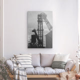 Acrylglas auf Alu-Dibond | Fördertürme Ruhrgebiet Wandbild - klassisch und ruhig