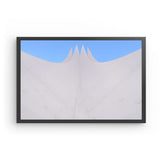 Photoboard (gerahmt) | Berlin Tempodrom Architektur Wandbild - ruhig und klar