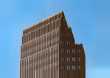Leinwand (gerahmt) | Berlin Hochhaus Architektur Wandbild - ruhig und klar