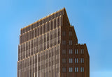 Leinwand (gerahmt) | Berlin Hochhaus Architektur Wandbild - ruhig und klar