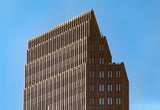 Leinwand (gerahmt) | Berlin Hochhaus Architektur Wandbild - ruhig und klar