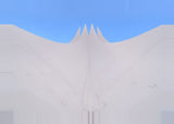Leinwand (gerahmt) | Berlin Tempodrom Architektur Wandbild - ruhig und klar