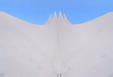 Leinwand (gerahmt) | Berlin Tempodrom Architektur Wandbild - ruhig und klar