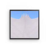 Photoboard (gerahmt) | Berlin Tempodrom Architektur Wandbild - ruhig und klar
