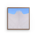 Photoboard (gerahmt) | Berlin Tempodrom Architektur Wandbild - ruhig und klar