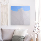 Acrylglas auf Alu-Dibond | Berlin Tempodrom Architektur Wandbild - ruhig und klar