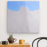 Acrylglas auf Alu-Dibond | Berlin Tempodrom Architektur Wandbild - ruhig und klar