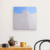 Acrylglas auf Alu-Dibond | Berlin Tempodrom Architektur Wandbild - ruhig und klar