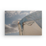 Leinwand - Stärke 2cm | Hamburg Rettungsboot Detail Wandbild - ruhig und zeitlos