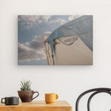 Leinwand - Stärke 2cm | Hamburg Rettungsboot Detail Wandbild - ruhig und zeitlos