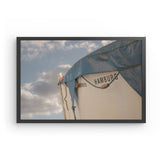 Photoboard (gerahmt) | Hamburg Rettungsboot Detail Wandbild - ruhig und zeitlos