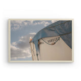 Photoboard (gerahmt) | Hamburg Rettungsboot Detail Wandbild - ruhig und zeitlos