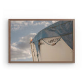 Photoboard (gerahmt) | Hamburg Rettungsboot Detail Wandbild - ruhig und zeitlos
