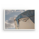 Photoboard (gerahmt) | Hamburg Rettungsboot Detail Wandbild - ruhig und zeitlos