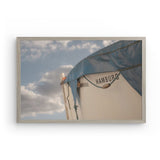Photoboard (gerahmt) | Hamburg Rettungsboot Detail Wandbild - ruhig und zeitlos