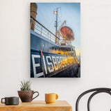 Leinwand - Stärke 2cm | Hamburg Eisbrecher Hafen Wandbild - ruhig und zeitlos