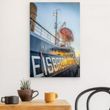 Photoboard / Hartschaum | Hamburg Eisbrecher Hafen Wandbild - ruhig und zeitlos
