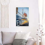 Alu Dibond (matt) | Hamburg Eisbrecher Hafen Wandbild - ruhig und zeitlos