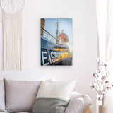 Acrylglas auf Alu-Dibond | Hamburg Eisbrecher Hafen Wandbild - ruhig und zeitlos