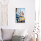 Acrylglas auf Alu-Dibond | Hamburg Eisbrecher Hafen Wandbild - ruhig und zeitlos