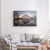 Leinwand - Stärke 2cm | Schloss Strünkede Herne Wandbild - ruhig und zeitlos