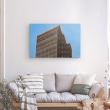 Leinwand - Stärke 2cm | Berlin Hochhaus Architektur Wandbild - ruhig und klar