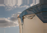 Leinwand - Stärke 2cm | Hamburg Rettungsboot Detail Wandbild - ruhig und zeitlos