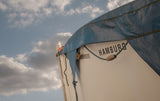 Poster (gerahmt) | Hamburg Rettungsboot Detail Wandbild - ruhig und zeitlos