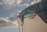 Leinwand (gerahmt) | Hamburg Rettungsboot Detail Wandbild - ruhig und zeitlos